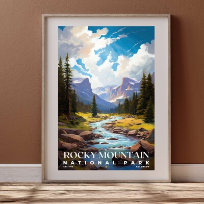 Rocky Mountain National Park Poster, Travel Art, Office Poster, Home Decor | S6 - image4